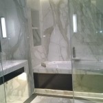 Harrison Goldman stone bathroom